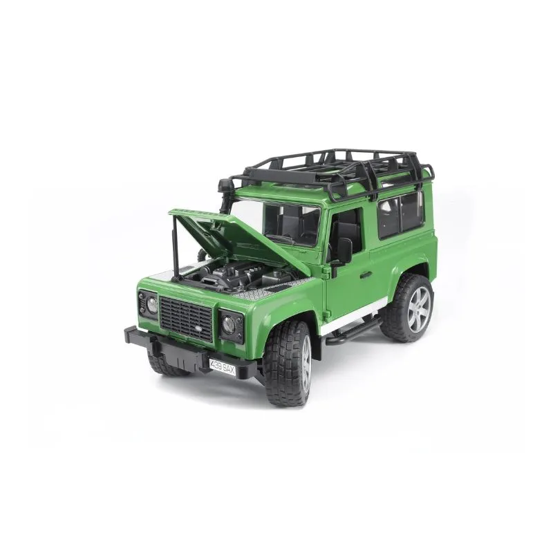 Bruder Land Rover Defender w/ Horse Trailer and Horse