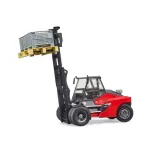 Bruder Linde HT160 Forklift w/ Pallet and 3 Pallet Cages