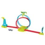Hot Wheels Neon Speeders Track Set, Laser Stunt Slamway