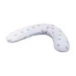 FreeOn Nursing Pillow Grey Hearts