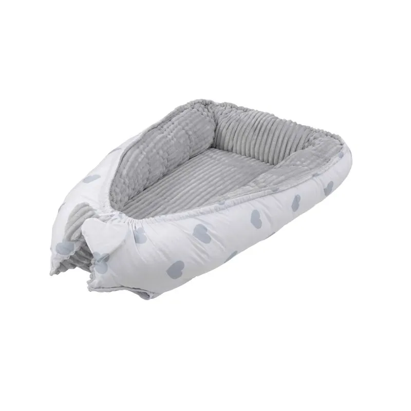 FreeOn Baby Nest Grey Hearts