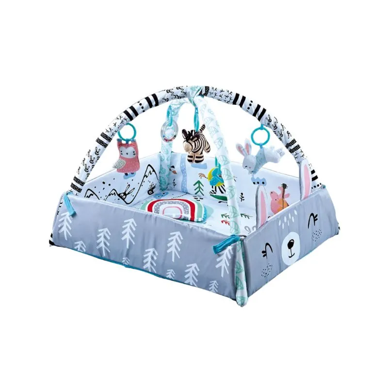 Lazarid Educational gym mat with 4-sided fence