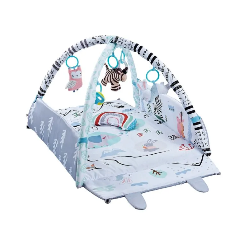 Lazarid Educational gym mat with 4-sided fence