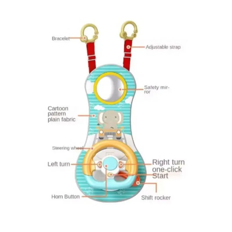 Lazarid Baby Wheelbarrow Elephant