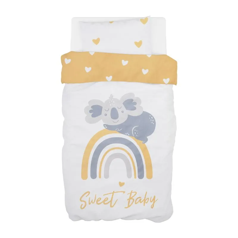FreeOn Bedding Set 6 Pcs set Yellow Hearts