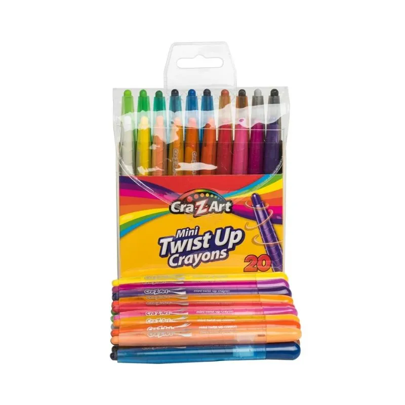 Cra-Z-Art 20 Count Mini Twist-up Crayons