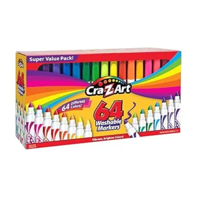 Cra-Z-Art 64 Colors Washable Super-tip Markers
