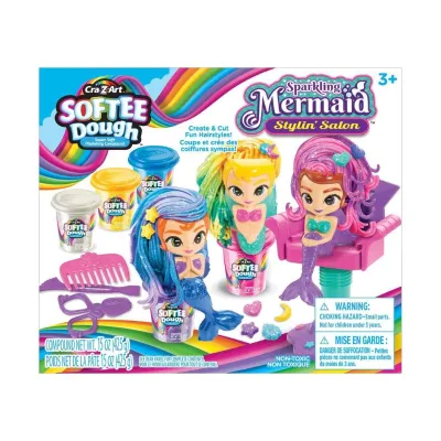Cra-Z-Art Softee Dough Sparkling Mermaid Stylin’ Salon