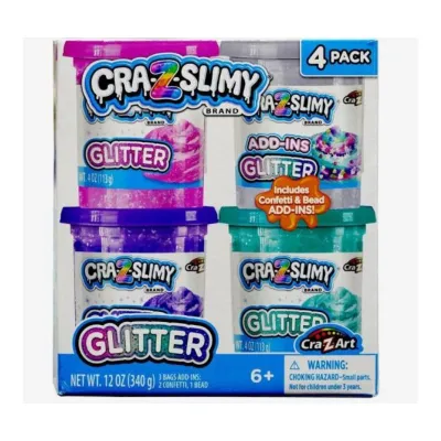 Cra-Z-Slimy Glitter 4pk