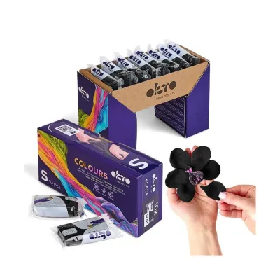 Okto 10pcs Sensory Art Air Clay Colours S - W01 Black