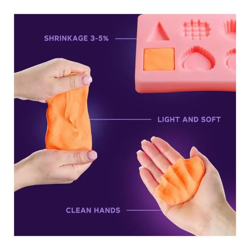 Okto 10pcs Sensory Art Air Clay Colours S - W09 Orange