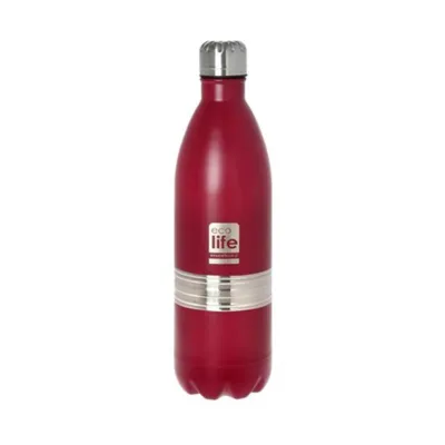 Ecolife Stainless steel Red thermos (Matte) 1Lt