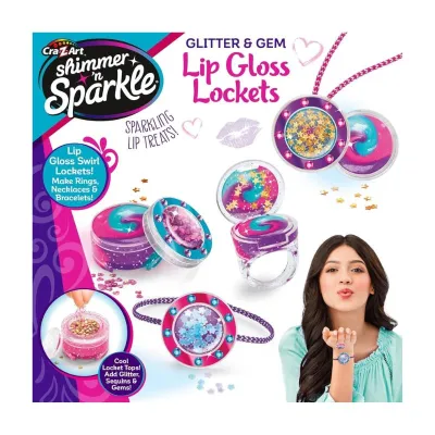 Cra-Z-Art Shimmer 'n Sparkle Glitter & Gem Lip Gloss Locket