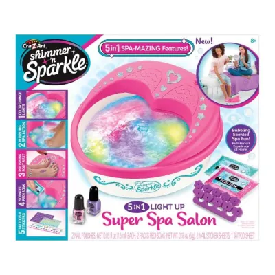 Cra-Z-Art Shimmer & Sparkle 5-in-1 Light Up Super Spa Salon