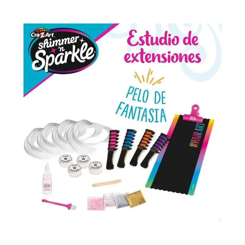 Cra-Z-Art Shimmer N Sparkle Color FX Hair Extension Studio