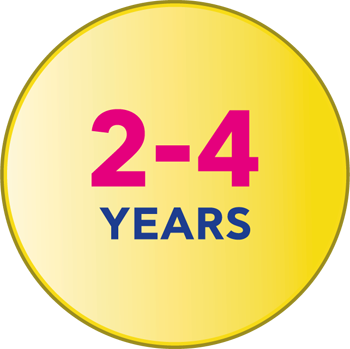 2 - 4 years
